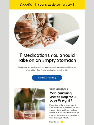 GoodRx - Don't Eat Before Taking These 11 Meds
