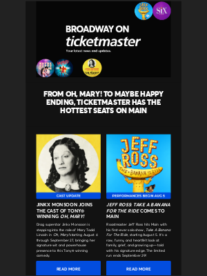 Ticketmaster - Hot Shows, Cool Deals from $59: Your Summer on Main is Here