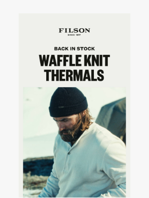 New Year Restocks: Waffle Knit Thermals