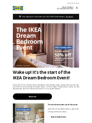 IKEA - 15% off all bed frames and nightstands