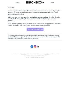 Birchbox USA - Open Now for BIG Savings 💰