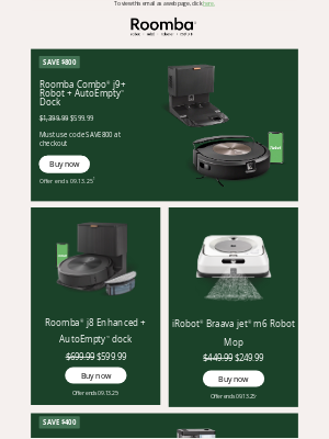 iRobot - Shop before they're gone!