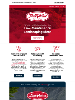 True Value - Low-Maintenance Landscaping Ideas 🏡