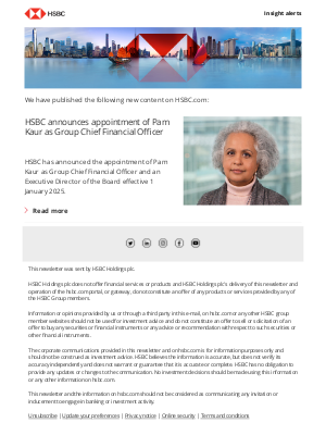 HSBC - HSBC.com insight alerts