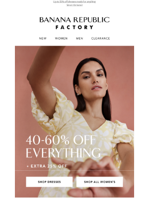 Banana Republic Factory - Now in Print: Weekend Dresses