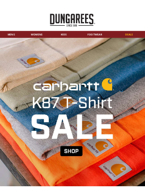 Dungarees - [SALE ALERT] The Carhartt Pocket T-Shirt is 25% Off