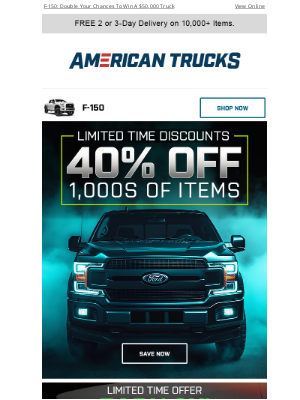 American Trucks - Exclusive Savings on top brands for your  F-150!