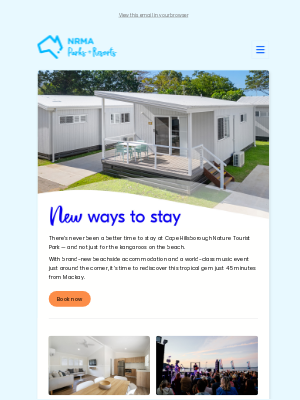 NRMA Parks and Resorts (Australia) - NEW accommodation + music event