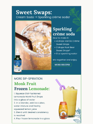 SweetLeaf Stevia® - Sparkling crème soda at home