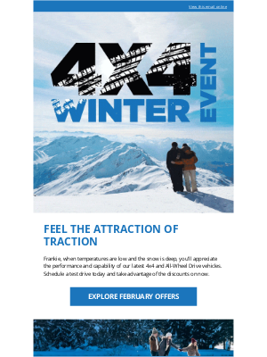 Dodge (Canada) - Frankie, enjoy these 4x4 Winter Event offers