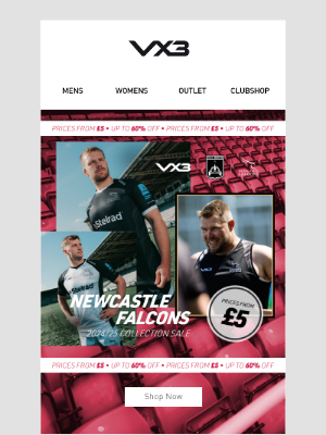 Sweatshop (United Kingdom) - Prices From £5 In The Newcastle Falcons 2024/25 Collection Sale