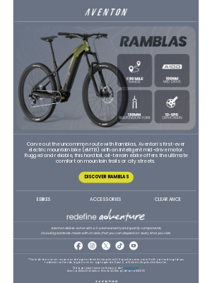 Aventon Bikes - Ready for your next adventure? It starts with Ramblas✨