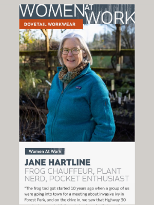 Dovetail Workwear - Women at Work: Jane Hartline