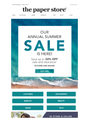 The Paper Store - Save up to 50% off sale and clearance!