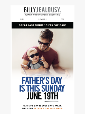 Billy Jealousy - Father's Day is this Sunday! ⏰