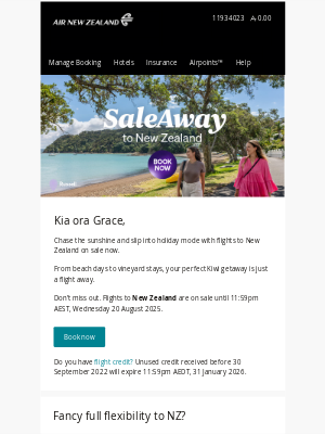 Air New Zealand - Your ticket to an unforgettable New Zealand escape