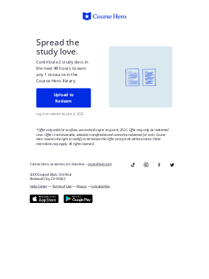 Course Hero - Earn a study resource 5 times as fast 🏃‍♀️
