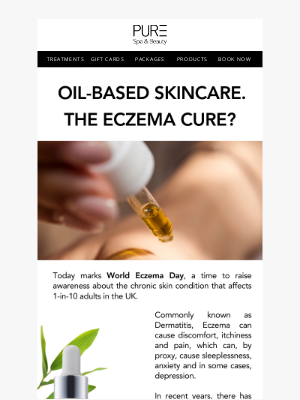 PURE Spa & Beauty - Is Oil-Based Skincare The Eczema Cure?