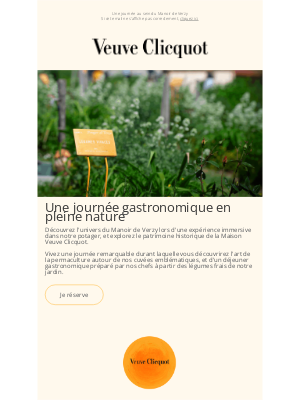 Veuve Clicquot (France) - Pearl, réservez votre visite