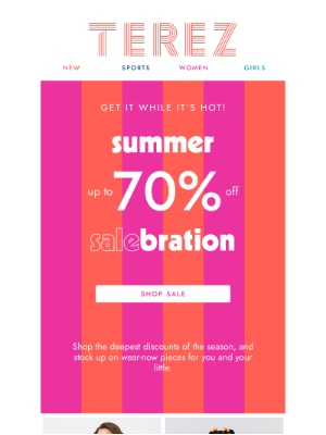 Terez - UP TO 70% OFF STARTS NOW