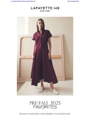 Lafayette 148 New York - Must Haves: Pre-Fall 2025 Favorites