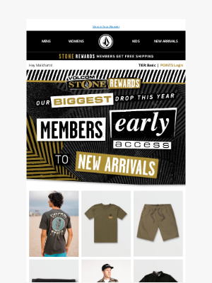 Volcom - Members first grabs at our BIGGEST drop this year!