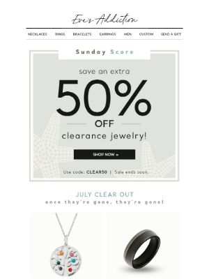 Eve’s Addiction - 50% Off Clearance! These Deals Won't Last!