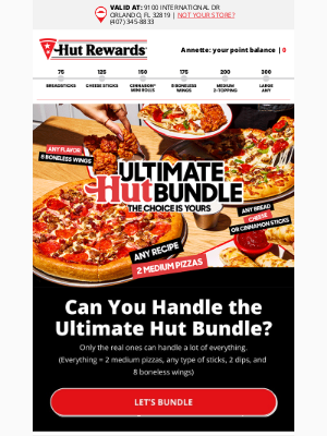 Pizza Hut - The Ultimate Hut Bundle has something for everyone 🍕