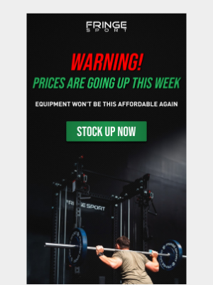 FringeSport - We have some good news and bad news…