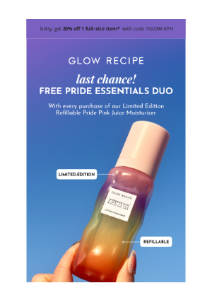 Glow Recipe - Last Chance: Free Pride Essentials Duo