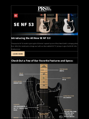 prsguitars - The NF 53 is Joining the SE Series! 🚀