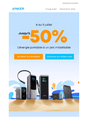 Anker - Le Prime Day, c'est maintenant ! ⚡
