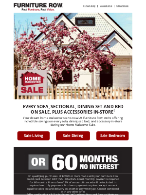 Furniture Row - Your dream Home Makeover starts here!