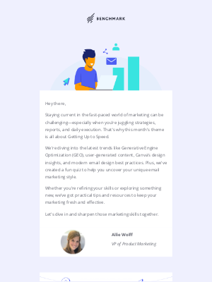 Benchmark Email - How up to speed is your marketing strategy?