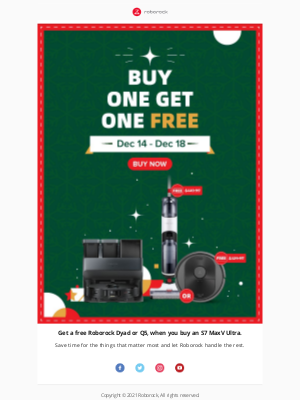Roborock - 🎄Christmas Offer: Buy 1 Get 1 Free