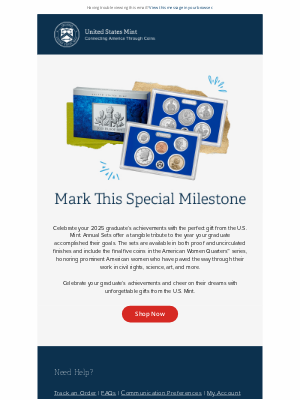 United States Mint - The Perfect Graduation Gift is Here