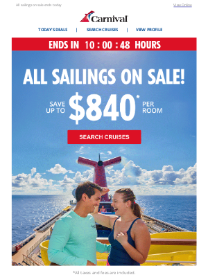 Carnival Cruise Line - Don't Miss This... LAST HOURS TO BOOK ⏰