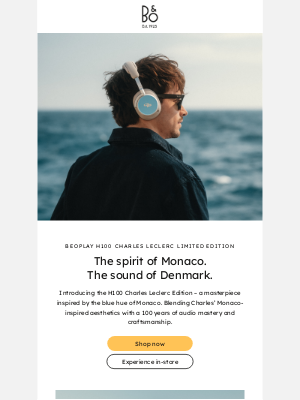 Introducing Beoplay H100 Charles Leclerc edition