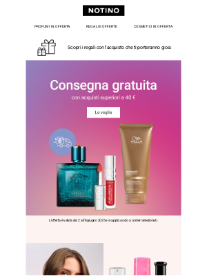 Notino (Italy) - La consegna gratuita è arrivata! 🚛