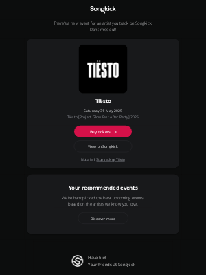 Songkick - Just announced: Tiësto