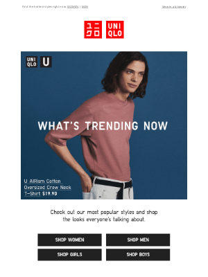 UNIQLO - Trending looks everyone's shopping