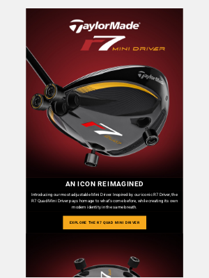 TaylorMade Golf - R7 Quad Mini Driver | An Icon Reimagined