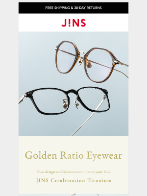 JINS - Enhance your look with JINS Combination Titanium