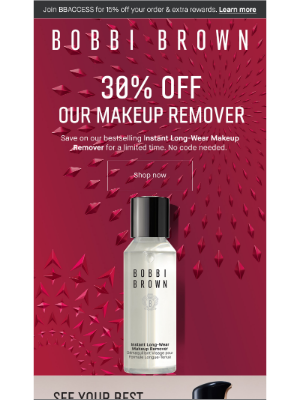 Bobbi Brown Cosmetics - 30% off our makeup remover