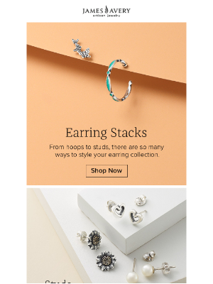 James Avery Jewelry - Earrings to Stack and Love