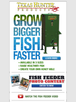 Texas Hunter Products - Fish Feeders On Sale Now