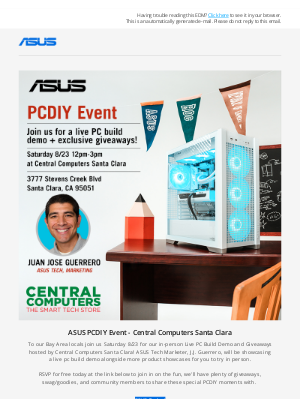 ASUS - ASUS PCDIY Build Demo at Central Computers Santa Clara 🛠️