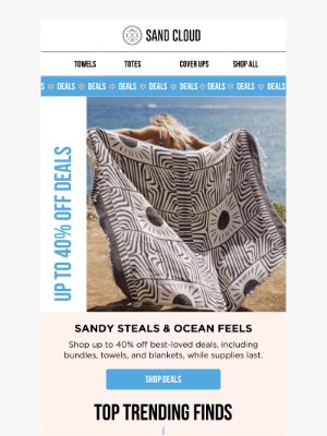 Sand Cloud Towels - Up to 40% OFF? Shell Yes. 🐚