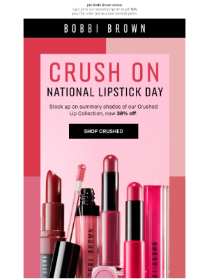 Bobbi Brown Cosmetics - Last Chance: 30% off our lip favorites