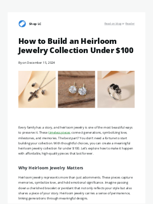 Shop LC - How to Build an Heirloom Jewelry Collection Under $100